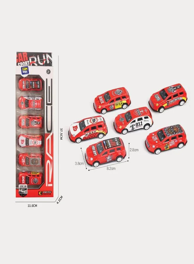 Sam Toys Sam Toys Set of 6 - Pull Back Alloy Car