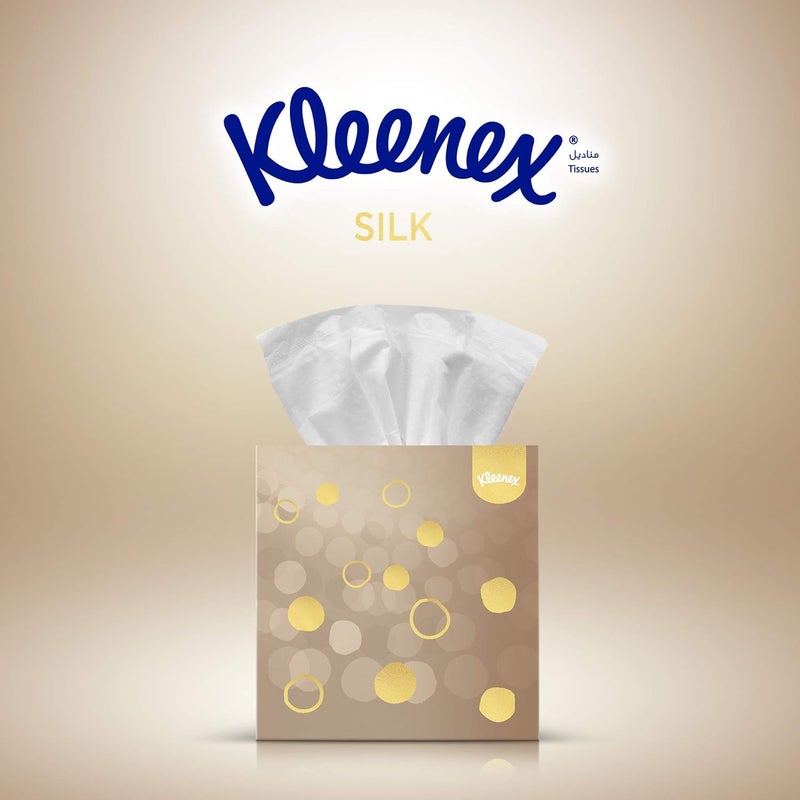 Kleenex Silk Cube Facial Tissue - 3 Ply, 24 Boxes of 50 Sheets - Image 3