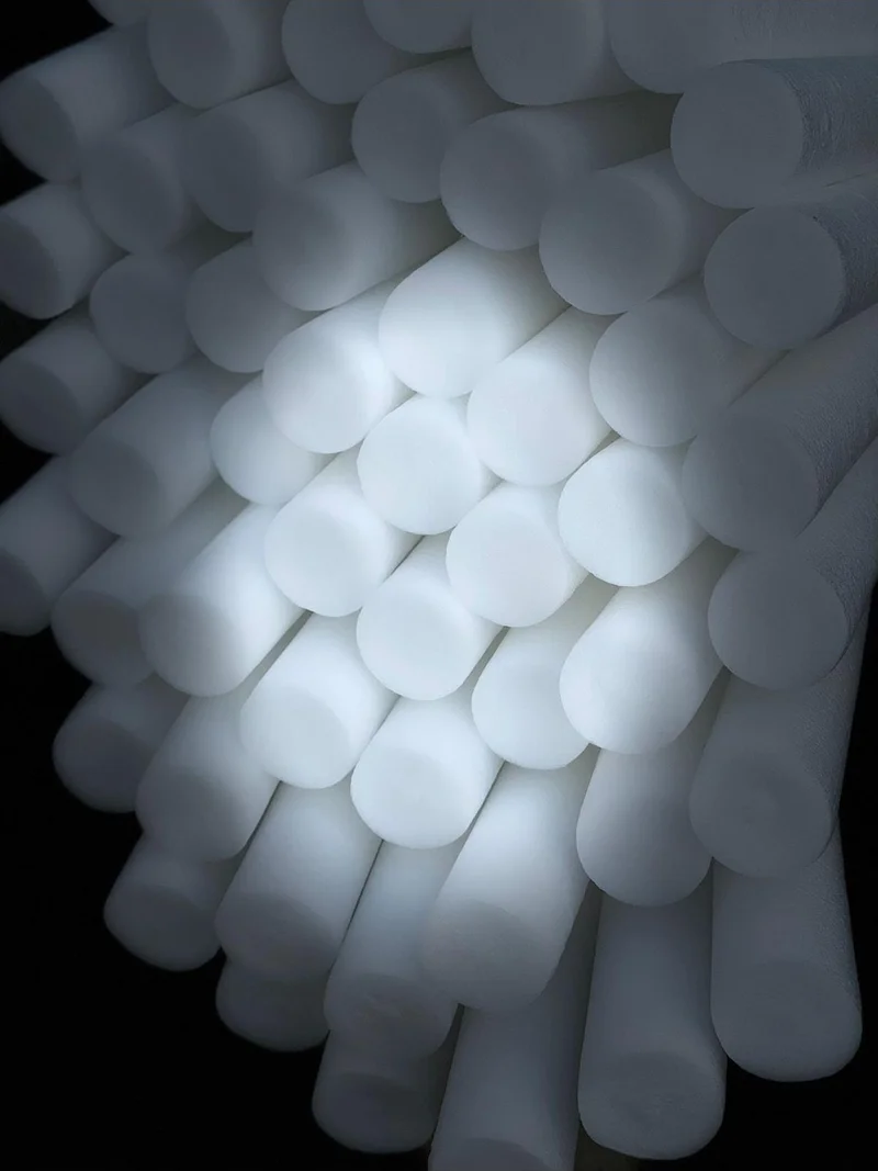 ريلفوم Re Oam 10 Pieces White Color Swimming Noodles, Sea and Pool Noodles, Foam Sausage