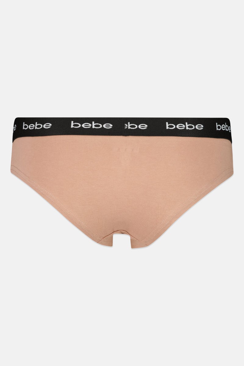 bebe Women 3 Pieces Brand Logo Cheeky Panties, Multicolor - Image 5