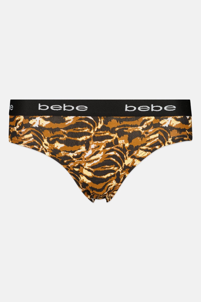 bebe Women 3 Pieces Brand Logo Cheeky Panties, Multicolor - Image 3