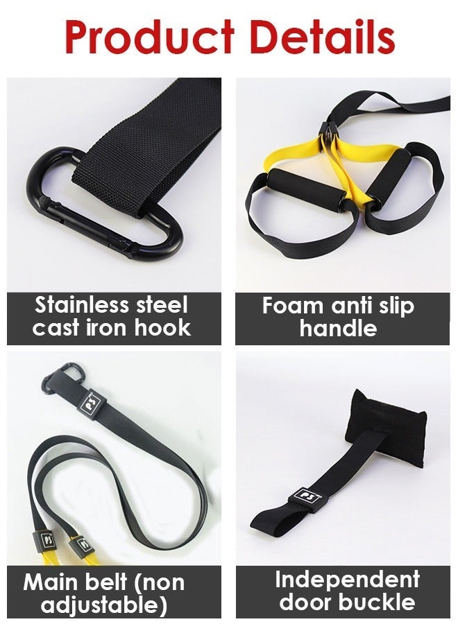 Loquat Workout Resistance Yoga Band,Yoga Elastic Straps For Workout And Stretching Rubber Resistance Belt Fitness Band Women Men Pull Up Stretch Bands Legs, Arms Or Full Body, Physical Therapy, Pilates - Image 5