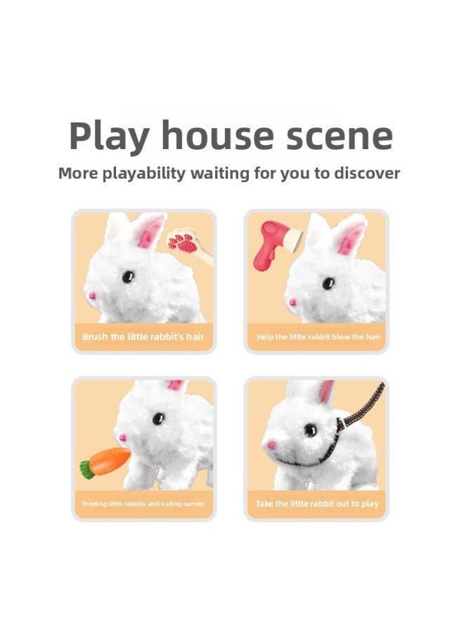 Supply Children's Multi-function Pull Rod Pet Warehouse Electric Simulation Plush Kitten Can Run Can Jump Toy Dog-Color:Pull Rod Pet Warehouse (a Random Two Colors For Cats) With Your Own Battery  - Image 5