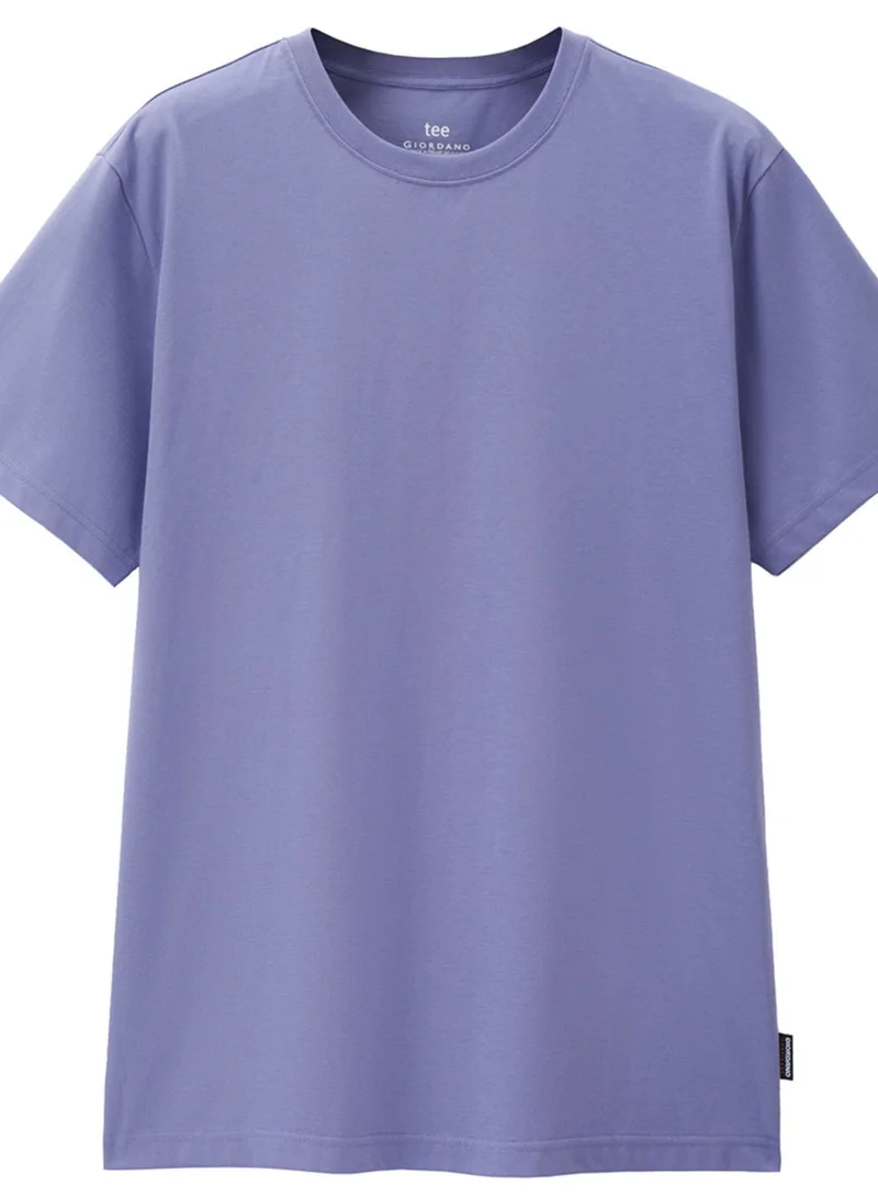 GIORDANO  Men’s Relaxed Waffle Crew Neck Short Sleeve Tee for Men | Best Price UAE