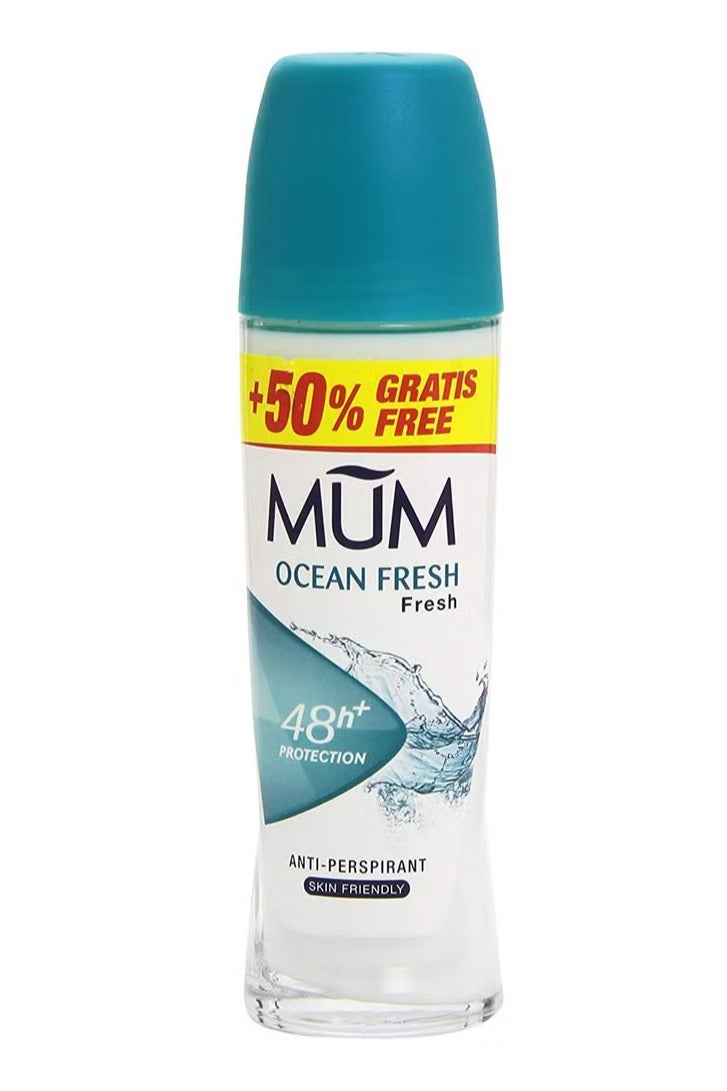 MUM MUM 48H Protection Ocean Fresh Antiperspirant Deo Roll-On 2*75ml   (pack of 2)  - Image 2