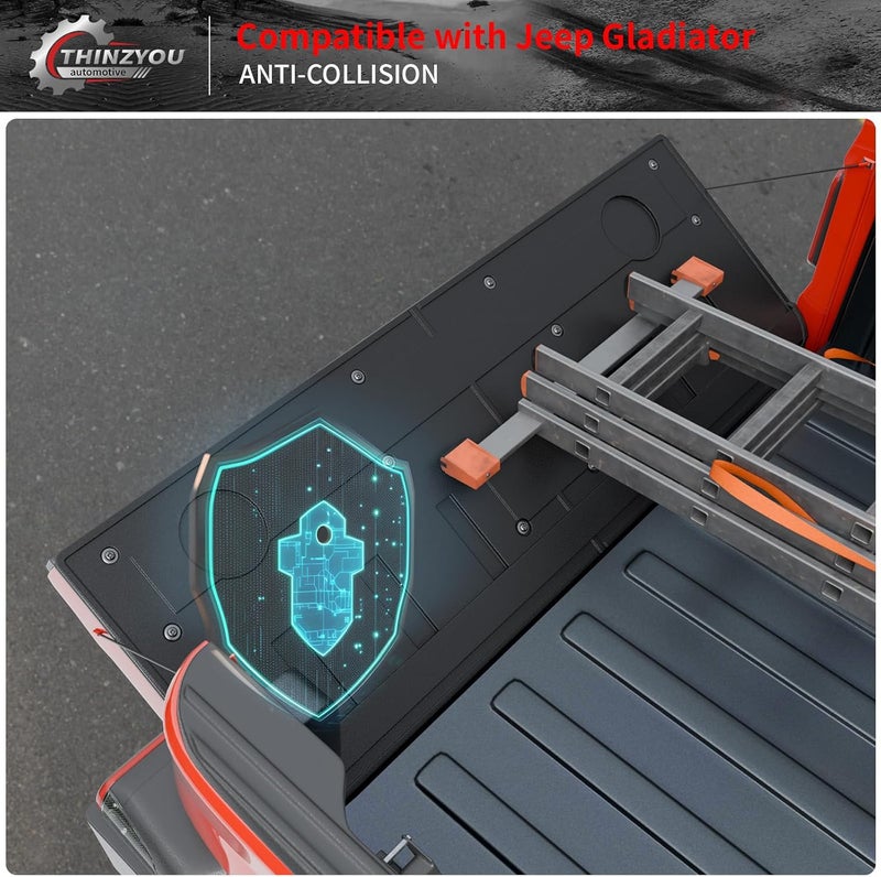Thinzyou Tailgate Mat for 2020-2025 Jeep Gladiator JT - TPE All Weather Liner - Image 4