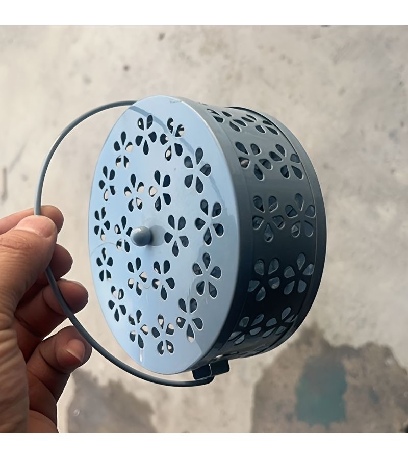 مجموعة حامل البخور المعدني الوردي المكونة من 3 قطع، حامل زينة مقاوم للحريق للاستخدام الداخلي والخارجي - Image 4