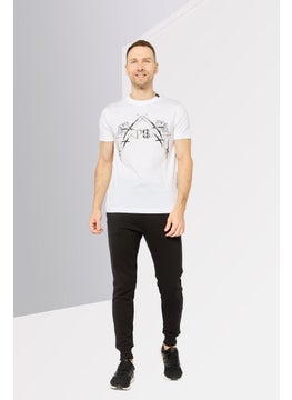 Plein Sport Men Sportswear Fit Short Sleeve Outdoor T Shirt, White  - Image 2