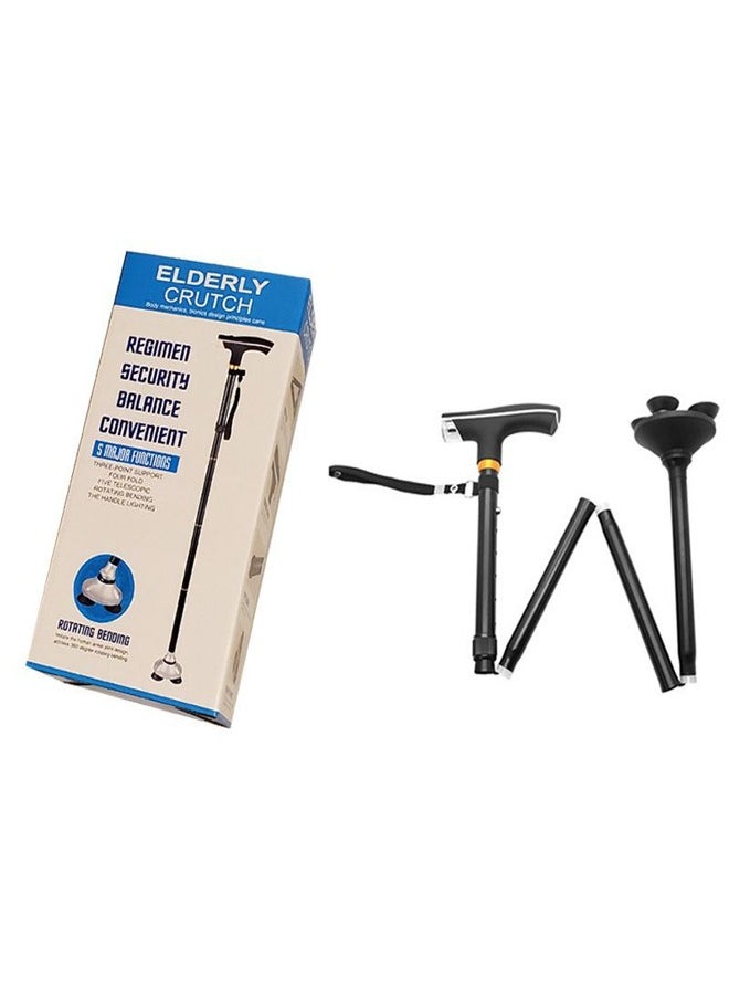 ATM Lightweight Walking Forearm Foldable and Adjustable Crutch For Elderly With LED light  - Image 1