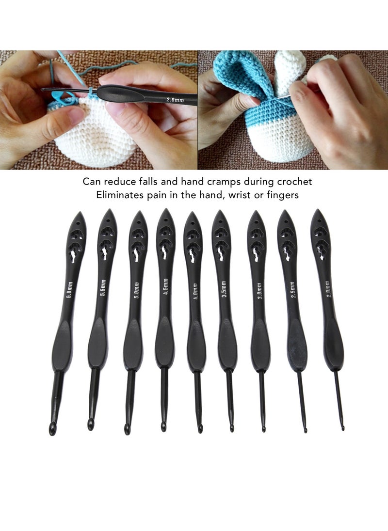 Velaurs 9PCS Knitting Tool Crochet Set Suitable For Beginners 2.0-6.0MM  - Image 4