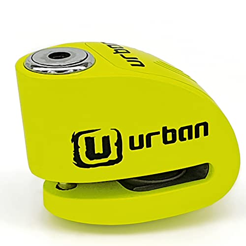 URBAN UR906X HiTech Alarm Disc Lock 120 dB ONOff Replaceable Module Highend Waterproof Longlife Battery Reminder Cable Universal Motorbikes Bicycles Ebikes Motorcycle Lock Anti Theft - Image 1