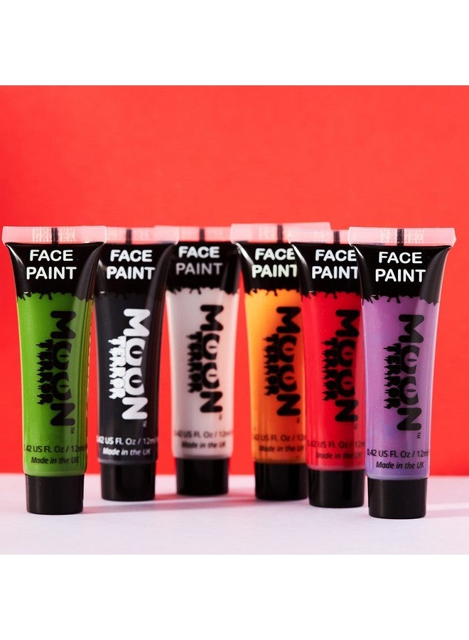 Moon Terror Halloween Face Paint Body Paint by Moon Terror - Set of 6 - SFX Make up, Special Effects Make up - 0.40fl oz - Image 3