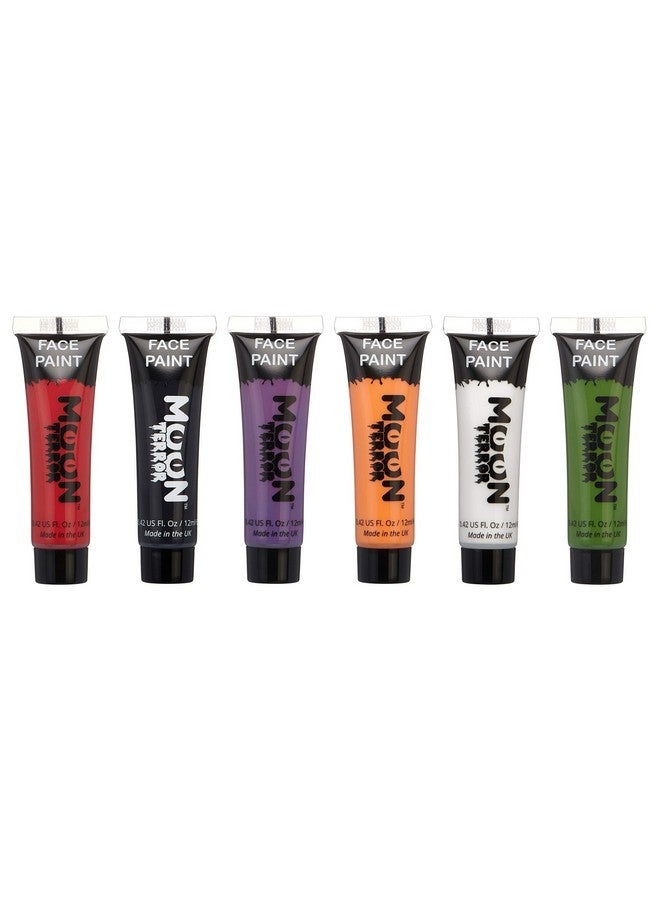 Moon Terror Halloween Face Paint Body Paint by Moon Terror - Set of 6 - SFX Make up, Special Effects Make up - 0.40fl oz - Image 1