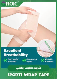 GROIC 6 Pack Sports Bandage,Elastic Bandage Wrap,Compression Wrap Bandage for Legs, Ankle, Knee, Tummy,Latex-Free Compression Bandage  - Image 5