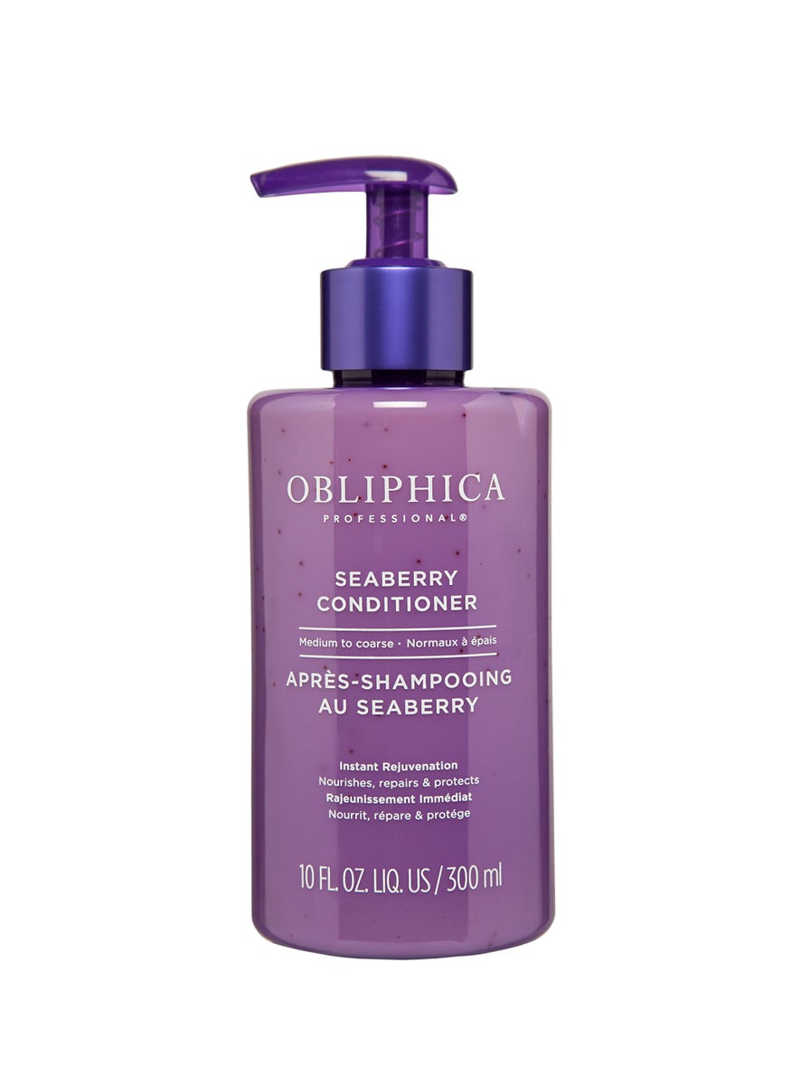 Obliphica Professional - Obliphica Seaberry Conditioner for Wavy Hair - Frizz Control, Curly, Damaged Repaired Hair - Hair Mask & Treatment for Dry Hair and Growth - 10 Fl Oz - Image 1