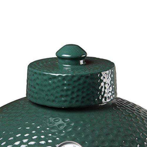 Dracarys Grill Chimney Top Vent Cap Ceramic Damper Top Big Green Color Egg Accessories,Big Grill Green Egg Parts Replacement for Medium,Large and XLarge Big Green Charcoal Grill Egg - Image 1