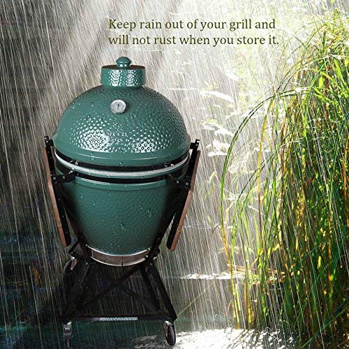 Dracarys Grill Chimney Top Vent Cap Ceramic Damper Top Big Green Color Egg Accessories,Big Grill Green Egg Parts Replacement for Medium,Large and XLarge Big Green Charcoal Grill Egg - Image 4