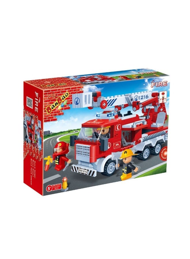 BanBao مجموعة بناء شاحنة الإطفاء 290 قطعة - Image 1