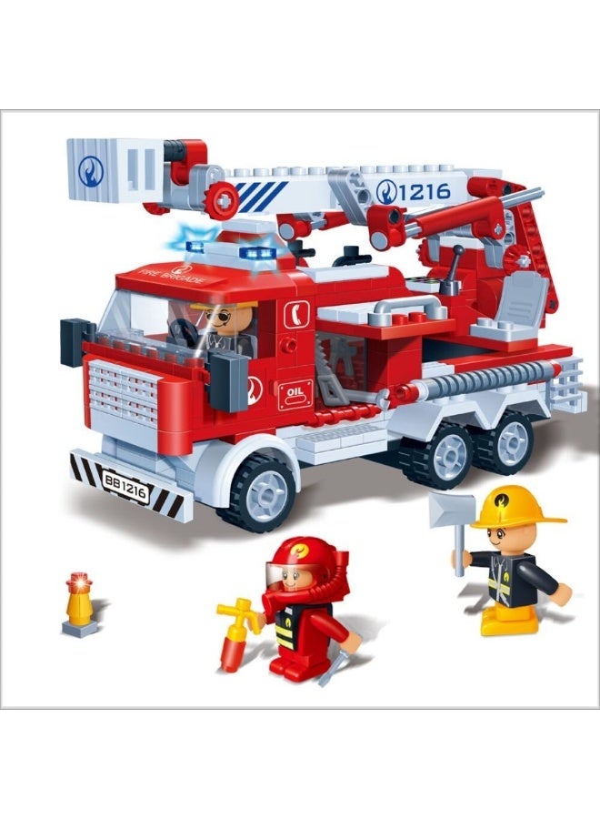 BanBao مجموعة بناء شاحنة الإطفاء 290 قطعة - Image 2