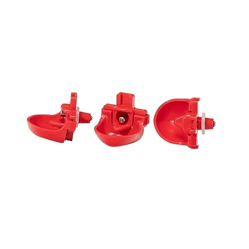 RentACoop DIY Waterer Kit - Horizontal Nipples with Dribble Dish and Installation Tool - Great for Chickens, Turkeys, Peafowl, and Other Poultry - 50 Pack - Image 1