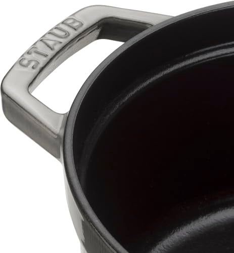 STAUB طاجن ستوب من الحديد الزهر، دائري، 34 سم، 12.6 لتر، رمادي غرافيت - Image 2