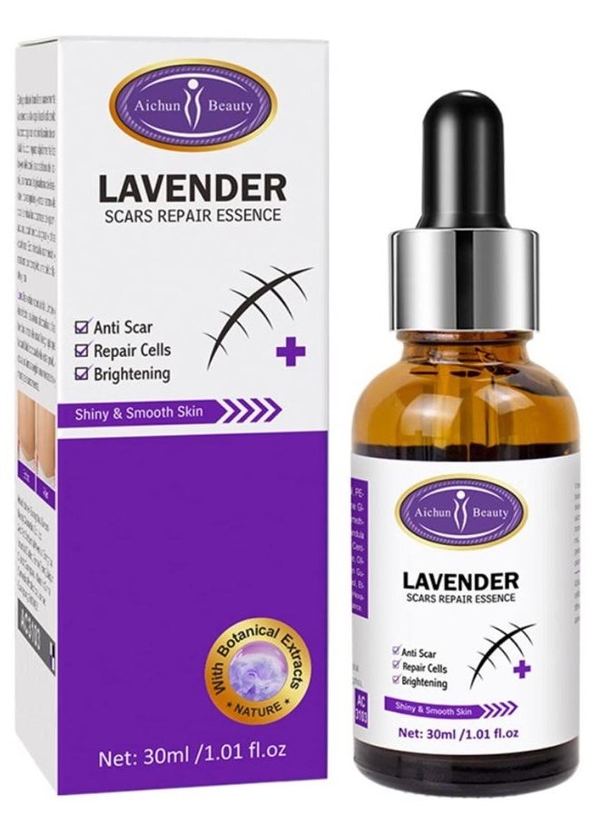 Pack Of 2 Scars Repair Essence Lavender Extract Essential Oil Anti Scar Repair Cells Shiny Smooth Skin Care 2 X 30ml
