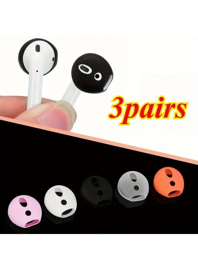 3 Pairs Transparent Wireless Bluetooth Earbuds Replacement Tips with Storage Box - Image 2