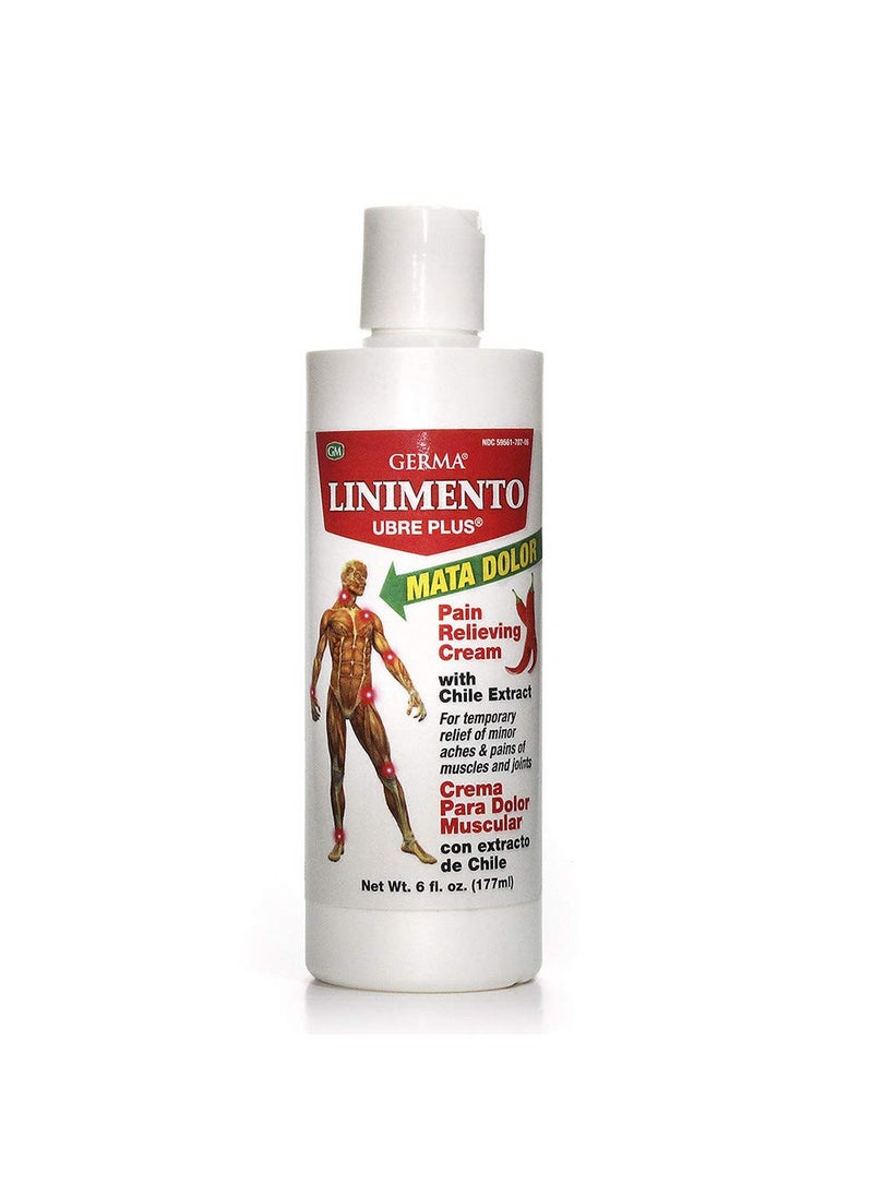 Germa Germa Liniment Udder Plus. Natural Topical Analgesic Ointment. Relief for Pain and Aches in Joints and Back. With Chile Extract. 6 oz 