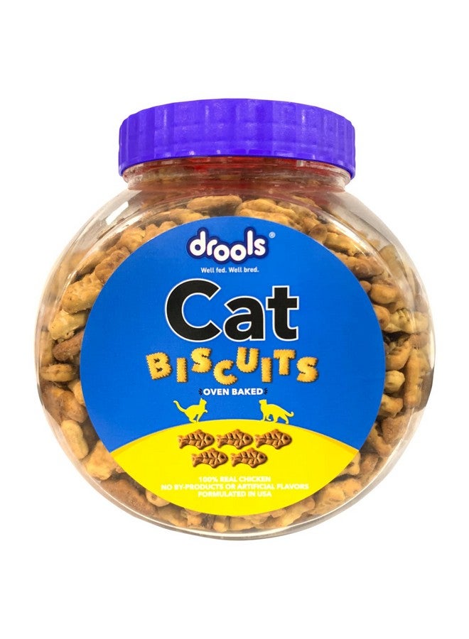 Drools Cat Treat Biscuits Real Chicken Flavor 400G Jar - Image 1