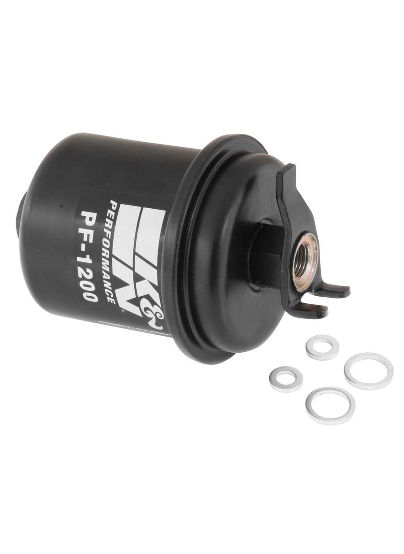 K+N K&N Gasoline Fuel Filter: High Performance Fuel Filter, Premium Engine Protection, Compatible with 1988-2004 Honda/Acura Fuel Injected Gasoline Engines, PF-1200  - Image 1