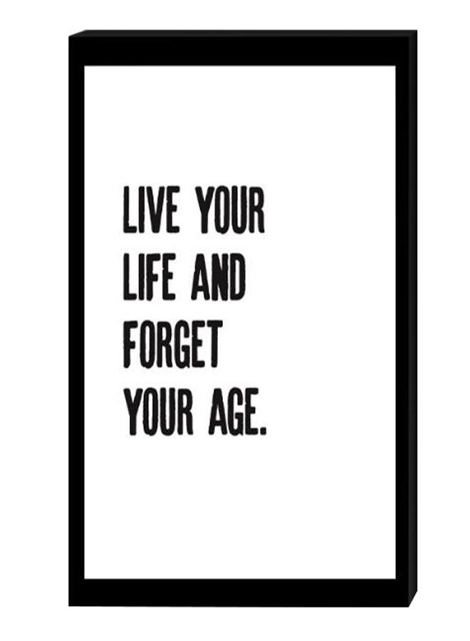 RYN Modern Wall Decor Painting With Inner Frame Black/White 40 x 60centimeter - Image 2