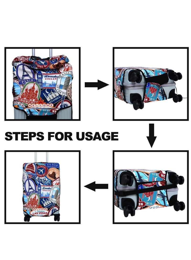 Washable Luggage Cover, Scratch-Resistant Suitcase Protector for 18-32 Inch Luggage - Image 4