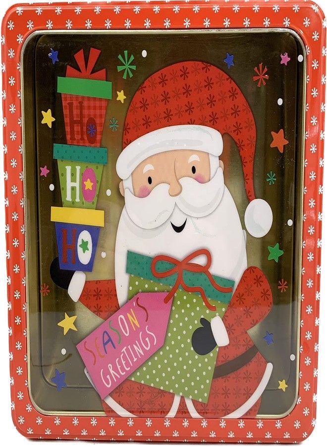 ALEF Christmas/Holiday Set of 3 Decorative Nesting Tins (Square) - Image 3