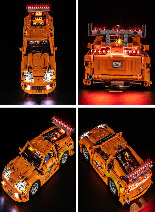 BRIKSMAX طقم إضاءة BRIKSMAX لليغو-42204 تويوتا سوبرا MK4 من فاست آند فيوريوس - إضاءة LED متوافقة مع مجموعة بناء ليغو تكنيك - لا تشمل مجموعة ليغو - Image 3