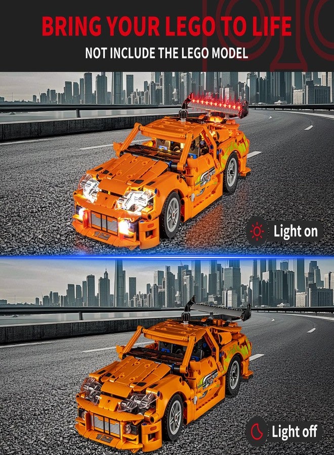 BRIKSMAX طقم إضاءة BRIKSMAX لليغو-42204 تويوتا سوبرا MK4 من فاست آند فيوريوس - إضاءة LED متوافقة مع مجموعة بناء ليغو تكنيك - لا تشمل مجموعة ليغو - Image 2