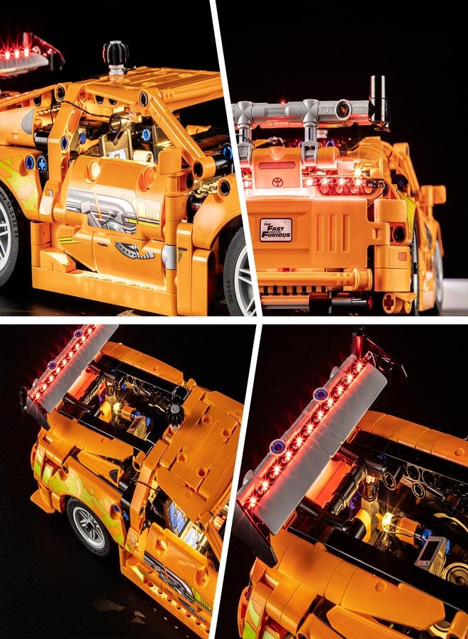 BRIKSMAX طقم إضاءة BRIKSMAX لليغو-42204 تويوتا سوبرا MK4 من فاست آند فيوريوس - إضاءة LED متوافقة مع مجموعة بناء ليغو تكنيك - لا تشمل مجموعة ليغو - Image 5