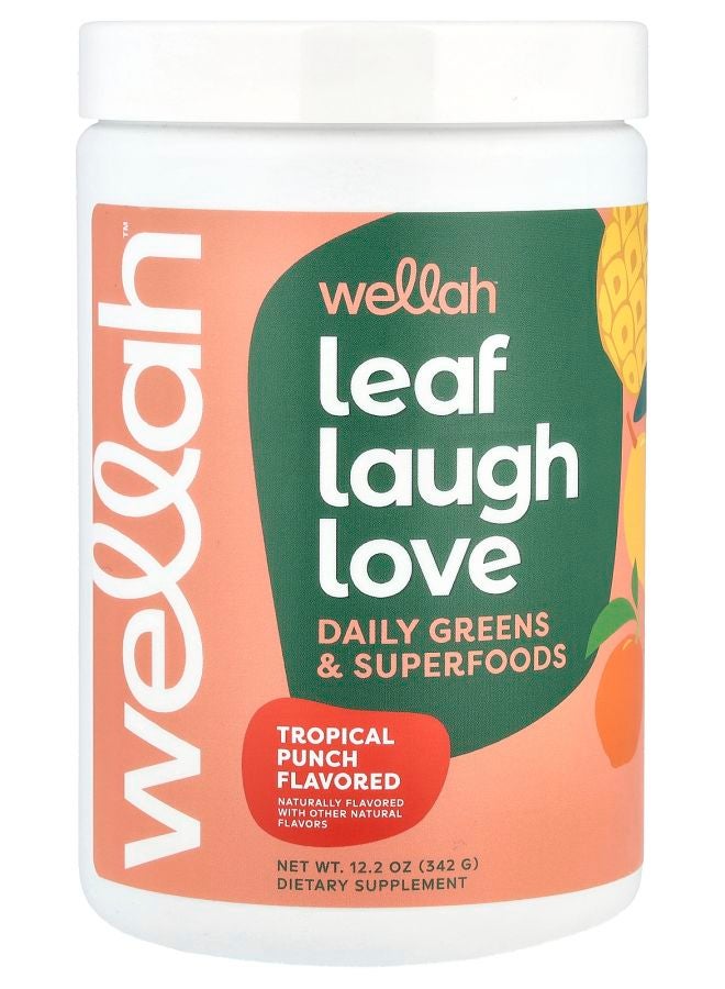 Leaf Laugh Love Daily Greens & Superfood Tropical Punch  12.2 oz (342 g)