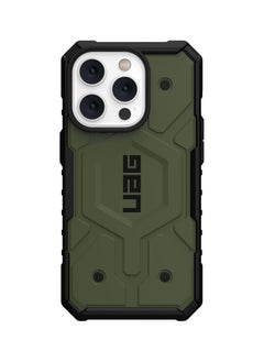UAG Apple iPhone 14 Pro Case 6.1" Pathfinder Built-in Magnet Compatible with MagSafe Charging Slim Lightweight Shockproof Dropproof Rugged Protective Cover - Olive  - Image 3