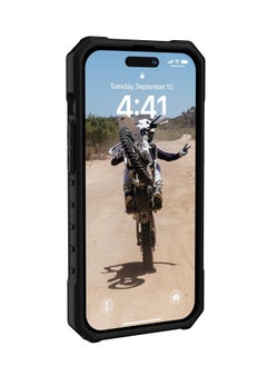 UAG Apple iPhone 14 Pro Case 6.1" Pathfinder Built-in Magnet Compatible with MagSafe Charging Slim Lightweight Shockproof Dropproof Rugged Protective Cover - Olive  - Image 4