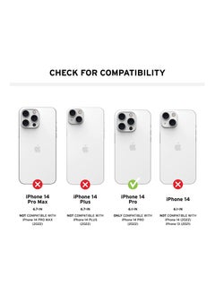 UAG Apple iPhone 14 Pro Case 6.1" Pathfinder Built-in Magnet Compatible with MagSafe Charging Slim Lightweight Shockproof Dropproof Rugged Protective Cover - Olive  - Image 2