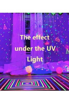 Y&D Neon Gaffer Cloth Tape UV Blacklight Reactive Fluorescent Tapes for Black Light Party Supplies Room Decorations Glow in the Dark 10 Rolls  - Image 2