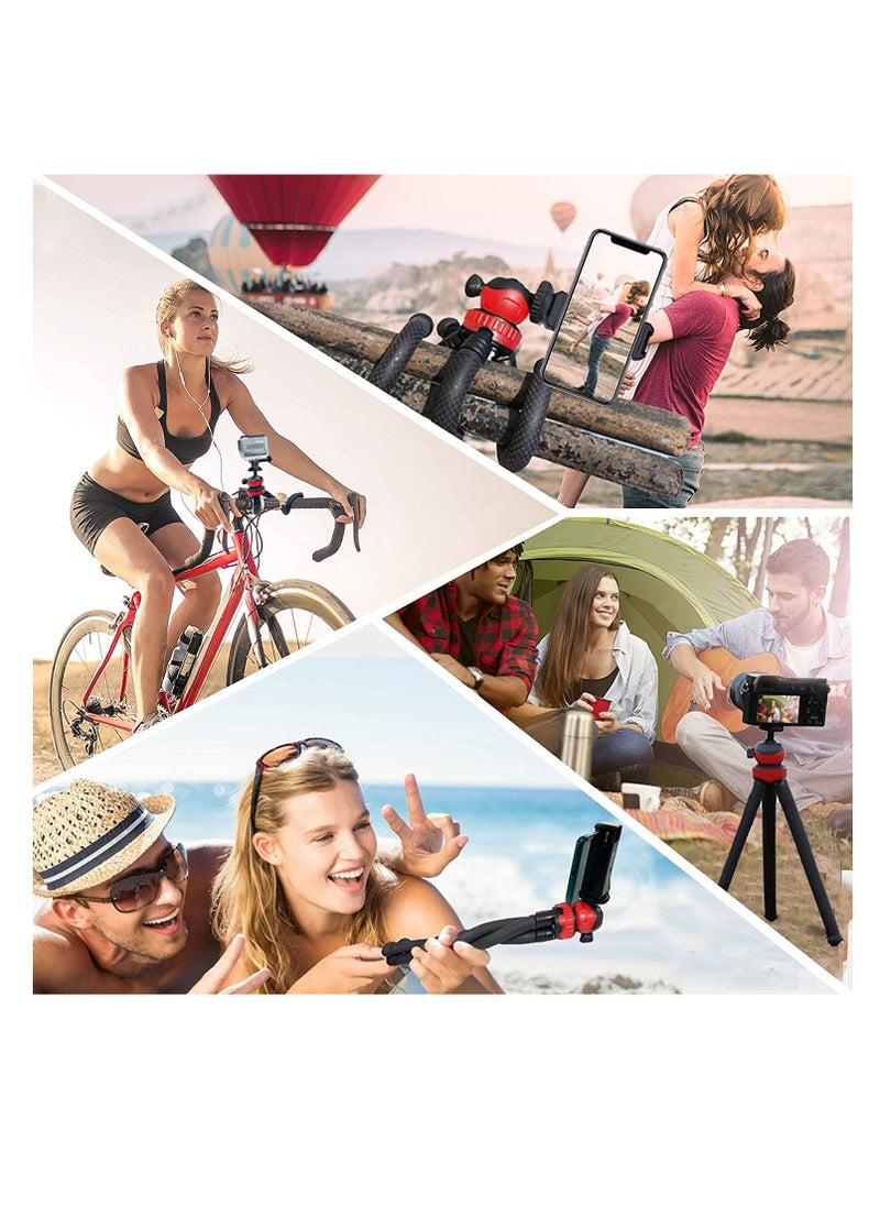 Excefore - Mobile Phone Tripod, Portable Flexible Tripod, Flexible Smart Phone/Camera Tripod, Mini Video Blog Tripod, With Wireless Remote Control, Compatible With Iphone and other Android Phones - Image 1