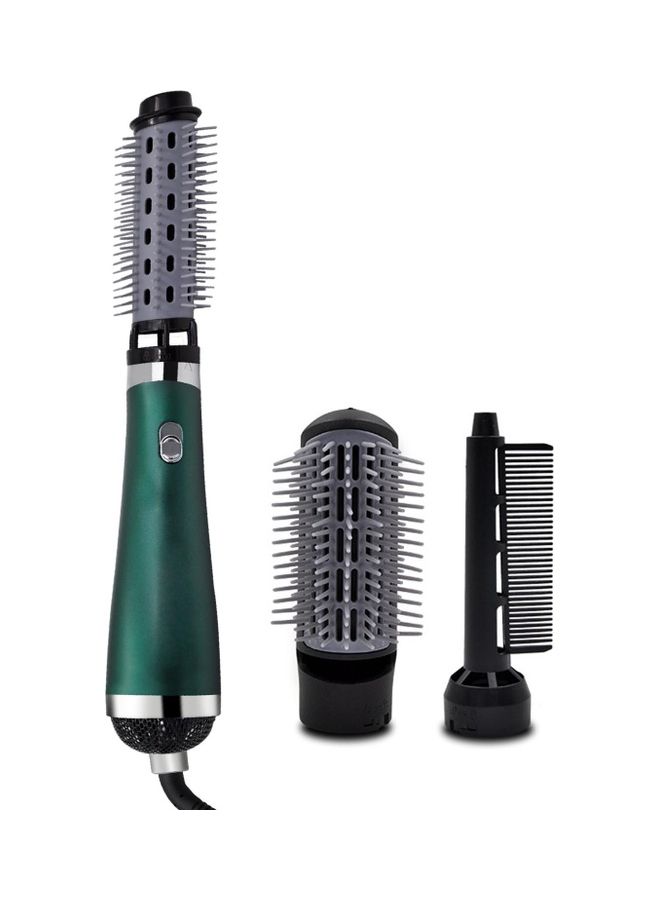 NIBEMINENT Multifunctional Anti-Static Curley Hair Dryer Dark Green - Image 1