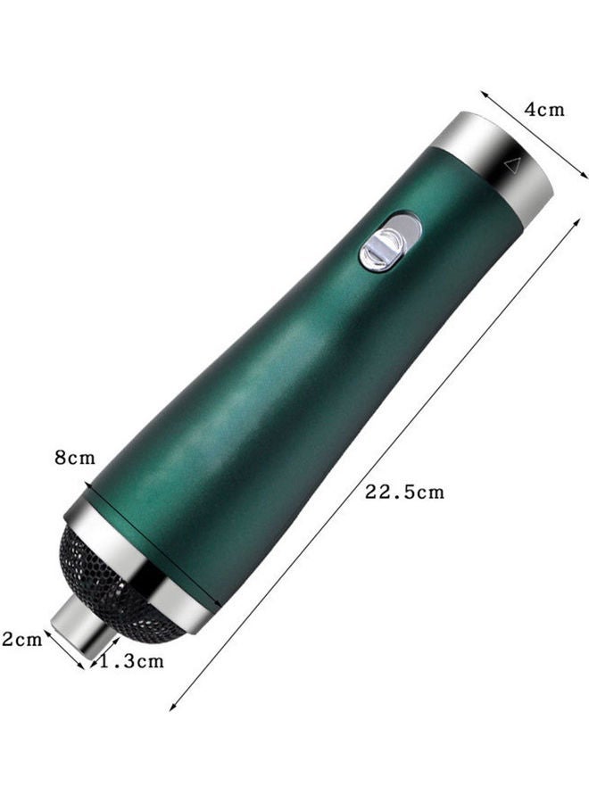 NIBEMINENT Multifunctional Anti-Static Curley Hair Dryer Dark Green - Image 2