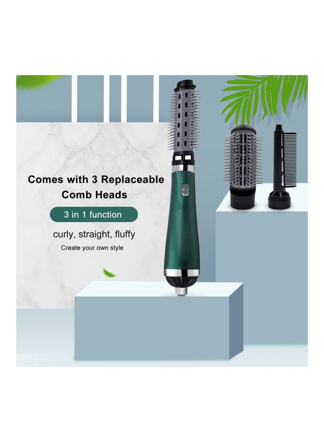 NIBEMINENT Multifunctional Anti-Static Curley Hair Dryer Dark Green - Image 5