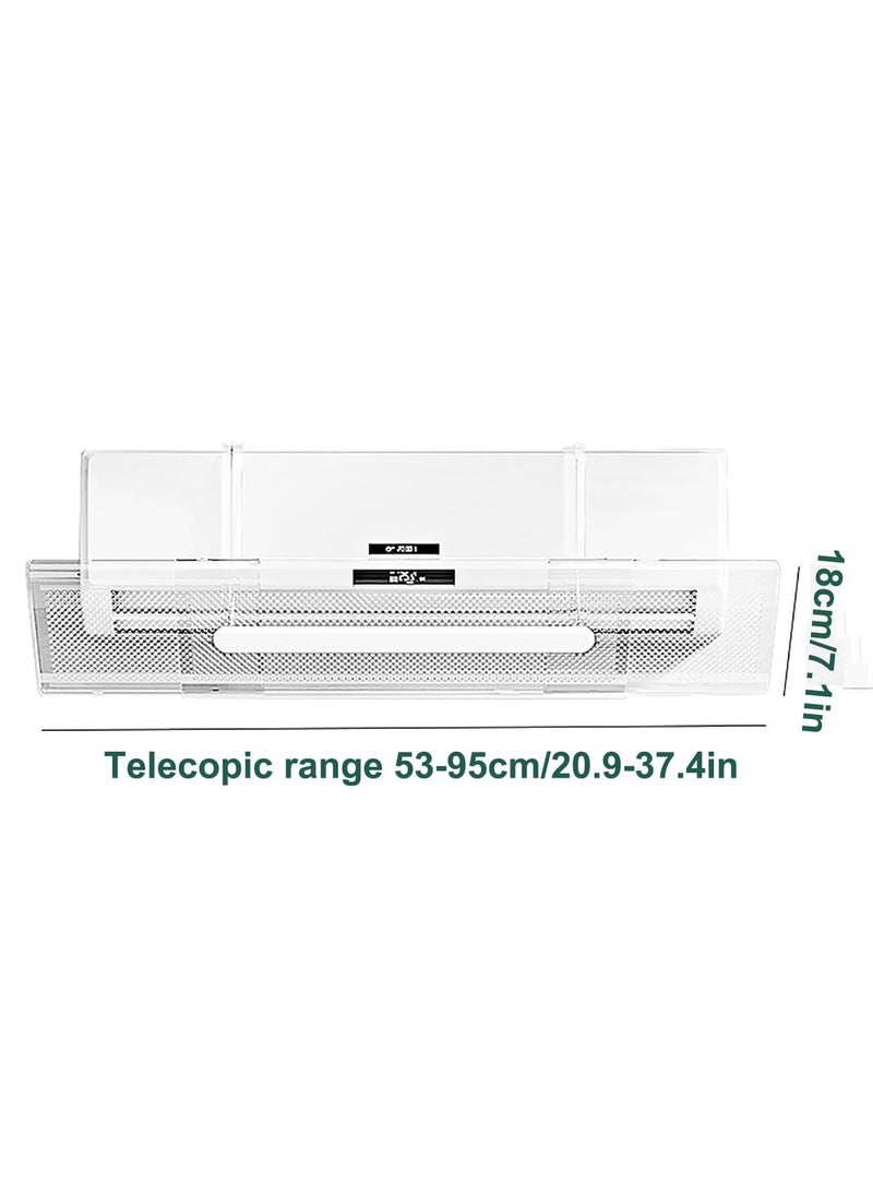 Arabest - Air Conditioner Deflector, Air Conditioner Steering, Anti-Direct Blowing Baffle Windshield for Home, Bedroom, Office (53-94.5) x18.2 cm - Image 1