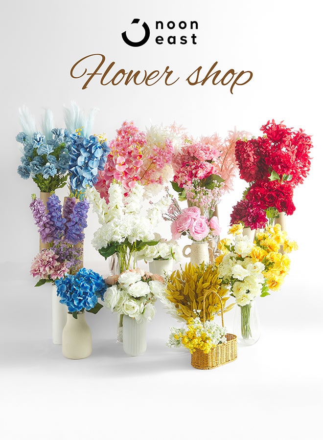 Noon East Peony 4pc Flower Bunch with 24 buds – Light Pink | 65cm Artificial Flower Bunch | Ideal for Wedding, Living Room Decor, Hotel, Party Decoration, and DIY Décor - Image 5