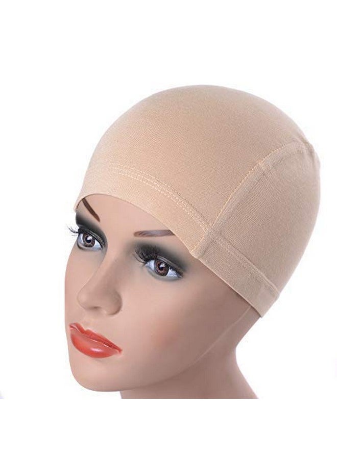 ياتشيو قبعة شعر مستعار من ألياف الخيزران، قبعة شعر مستعار مرنة مريحة يمكن ارتداؤها تحت الشعر المستعار (بيج)  - Image 1