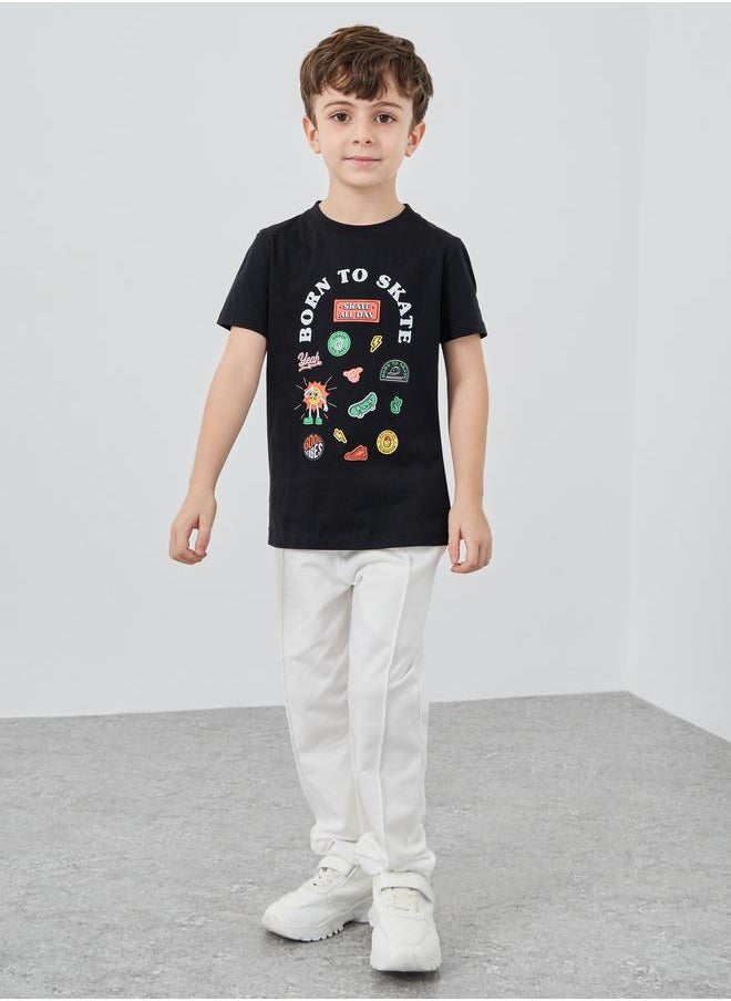 Styli Styli Graphic Print Round Neck T-Shirt  - Image 2
