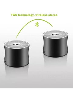 EWA EWA 109PRO Bluetooth Speaker Portable Metal HIFI Speakers Т𝖶Ѕ Wireless Music Player Strong Sound Card Play Speaker (Silver)  - Image 2